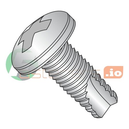 Newport Fasteners Thread Cutting Screw, #8-32 x 1/2 in, Stainless Steel Pan Head Phillips Drive, 5000 PK 412598